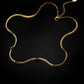 Fashion geometric titanium steel inlay zircon necklace 1 piece