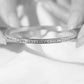 casual elegant luxurious solid color stainless steel polishing plating inlay rhinestones 18k gold plated bangle