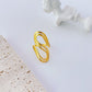 Fashion geometric titanium steel plating rings