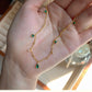 Retro high-end necklace simple gold-plated clavicle chain niche design necklace