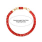Elegant glam geometric stainless steel plating inlay zircon 18k gold plated tennis bracelet