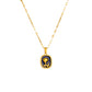 casual flower titanium steel plating pendant necklace