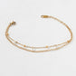 Stainless Steel 18K Gold Plated Simple Style Solid Color Bracelets