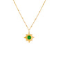 Elegant eight awn star titanium steel plating pendant necklace