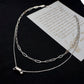 Titanium Steel 18K Gold Plated Casual Simple Style Classic Style Plating Solid Color Layered Necklaces
