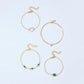 Retro geometric heart shape alloy rhinestone bracelets