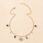 Fashion rhinestone eye necklace