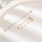 Ig style elegant simple style solid color stainless steel plating inlay zircon 18k gold plated drop earrings