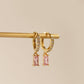 Rectangular pendant brass fashion earrings  jewelry