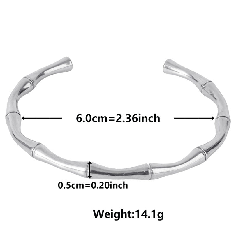 ig style simple style solid color stainless steel plating bangle