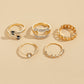 Fashion snake alloy rhinestones women's rings 1 set